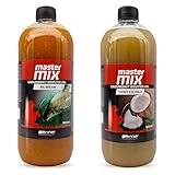 Tandem Baits Karpfen Futter Angelfutter Attraktor Master Mix Groundbait Booster XXL 2-er Set 1000 ml Brassen Mix