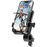 RGBer® Handyhalterung Fahrrad| Handyhalter für Fahrrad,Ebike und Motorrad|【Hält Bombenfest】【360 Grad Vollschutz】