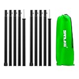 SAN LIKE Zeltstange Teleskopstange Zeltstangen Teleskop 200 cm aus Edelstahl Planenstangen für Zelte Taps oder Sonnensegel Campingplanen, Ersatz Stützstangen Vorzelt Teleskopierbar, Tarpstange Camping