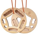 MonkeyTail Hangboard Fingerboard Kletterringe Fingertraininggerät für Klimmzüge Grifftraining Indoor und Outdoor Doppelseitig rutschfest Tragbar