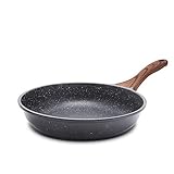 SENSARTE Antihaft Bratpfanne, 20cm Schweizer Granit-Beschichtung Omelette Pfanne, gesunde Stein Kochgeschirr Chef's Pfanne, Induktion kompatibel, PFOA frei