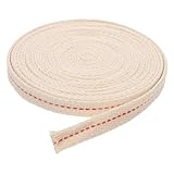 JUMPLAWN Ersatzdocht Für Öllampen Baumwolle Flach 1m Individuell Kürzbar Notfallbeleuchtung Laterne Paraffinlampe