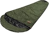 normani Schlafsacküberzug Biwaksack - 100% Wind- und wasserdicht, Atmungsaktivität: 3000 MVP (230 cm x 90 cm) Farbe Oliv Größe 230 x 90 x 60 cm - RV Links