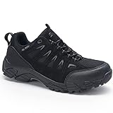 SHULOOK Wanderschuhe Herren Wasserdicht Leichte Outdoor Trekkingschuhe Knöchel Bergschuhe rutschfeste Schuhe Herren Sneaker Ultralight Sportschuhe für Camping, Wandern (Schwarz, Numeric_44)