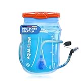 Alpenwert® Trinkblase mit Trinkschlauch [Wasserblase 1L/ 2L/3L BPA FREE] Ultraleicht Trinksystem für Rucksack perfekt für Outdoor, Laufen, Trailrunning (1 Liter)