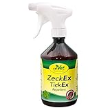 cdVet ZeckEx Zeckenabwehr-Spray 500 ml - Sofortschutz mit Langzeitwirkung für Mensch und Tier, natürliches Zeckenmittel ohne synthetische Zusatzstoffe, dermatologisch getestet