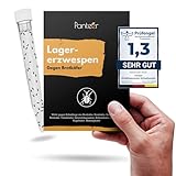 Panteer ® Lagererzwespen - 40 Nützlinge - Brotkäfer bekämpfen und Kornkäfer bekämpfen - Besser als Brotkäfer Falle - Zwei Arten für hohe und kühle Temperaturen - Made IN Germany (1 Stück)