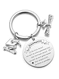 PiercingJak Edelstahl Schlüsselanhänger mit Diplom Bachelor Cap Graduation Anhänger Abi Glücksbringer Inspirierend Keychain Abitur Abschluss Abschied Geschenke zum Schulabschluss