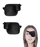 2 Stück Einzelne Augenklappe Dreidimensional Elastische Verstellbare Augenmaske für Erwachsene Linkes * 1 Rechtes * 1