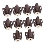 SHINEOFI 10 Stück selbstladendes Gerät Kleiderschrank drücken Riegel Schublade fängt stark magnetische Druckverschlüsse Magnet für Küchenschränke Magnetischer Drucktür -Fang Nylon