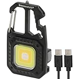 Brennenstuhl Mini LED Taschenlampe MTL 600 A (Akku Werkstattlampe 600lm, 7 Lichtmodi, Schlüsselanhänger, Flaschenöffner, Bits und Schraubenschlüsseln für den Alltag, Notfall oder das Camping)