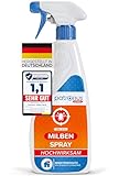 Patronus Milbenspray für Matratzen und Polster 500 ml - speziell für Hausstaub-Allergiker - Milben-Spray mit Sofortschutz zur Abwehr gegen Hausstaubmilben, mit dezentem Eukalyptus-Zitrusduft