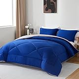 beeweed Bettdecke 135x200 Ganzjahresdecke Wende-Steppdecke 300 GSM 4 Jahreszeiten Bettdecke Duvet 135x200cm Weiche Mikrofaser Schlafdecke mit Kissenbezüge