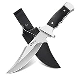 Sukudon Outdoor Messer - Survival Bushcraft Jagdmesser Mit Feststehender Klinge Und Scheide - Geeignet Für Camping, Abenteuer Und Outdoor-Aktivitäten