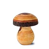 Waldfabrik Black Forest Gedrechselte Pilze aus Zierholz, ideal als Geschenkidee, Größen wählbar (Höhe 7.5 cm)