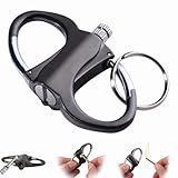 Schlüsselanhänger-Feuerzeug, Ewiges Streichholz Feuerzeug mit Schlüsselanhänger, Outdoor Camping Match Feuerzeugs, Tragbares Notfall-Feueranzünder-Set für Outdoor-Auto und Zuhause (Schwarz)