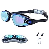 Schwimmbrille für Herren und Damen – Anti-Beschlag-Schwimmbrille mit UV-Schutz, klare Sicht, kein auslaufendes Silikonkissen