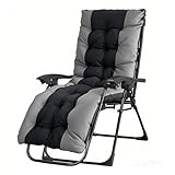OVLRIJP Sonnenliege Klappbar mit Auflage, Klappbare Gartenliege Wetterfest, Relaxliege Outdoor mit Abnehmbarer Kopfstütze, Belastbar 150kg, Liegestuhl Klappbar für Garten Balkon (Braun-mit Kissen)