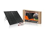 OSRAM BATTERYcharge SOLAR 100W, tragbares Solarmodul für netzunabhängige Stromversorgung, Solar-Batterieladegerät, faltbares Solarmodul mit integriertem Ständer, mit Überladeschutz
