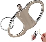 tsaChick Schlüsselanhänger-Feuerzeug, Feuerstarter-Schlüsselring, Ewiges Streichholz Feuerzeug mit Keychain,2025 Neue Schlüsselanhänger Metall für Outdoor Camping und Zuhause (1PC Silber)