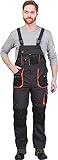 Reis Foreco-B_Sbp52 Foreco Schutzlatzhose, Stahl Blau-Schwarz-Orange, 52 Größe