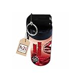 h2i Rauchgenerator mit Reißzünder| 1 Stück | Rot | +/- 60 sek | Rauch Vulkan Fontäne | Rauchtopf Rauchgenerator Rauchbombe | dichter kräftiger Rauch | Ganzjahresfeuerwerk Kat T1/F1