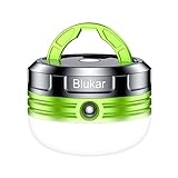 Blukar Campinglampe, LED Camping Laterne Mini Tragbare Handlampe, 3 Helligkeiten Leuchtmodi & Eingebauter Starker Magnet & Wasserdicht Campingleuchte Zeltlampe für Camp, Wandern, Notfall usw.