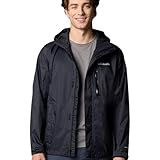 Columbia Herren Pouring Adventure Jacket Wasserdichte Regenjacke, Schwarz, M EU