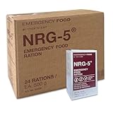 NRG-5 Energieriegel Outdoor Bar Notfallnahrung - 24-Tages Vorrat für 1 Erwachsenen - Lang haltbare, kompakte und nährstoffreiche Überlebensnahrung für Krisensituationen
