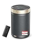 Dreo Energiesparender Heizlüfter, 34 dB Leiser 1500W Elektrischer PTC Keramik, Thermostat, Überhitzungs- & Kippschutz, 12 Std. Timer, Elektroheizung für Räume Schlafzimmer, Atom 316, Gold