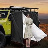 Duschzelt Camping, Oxford Wasserdicht Toilettenzelt, PrivatsphäRe SchutzräUme FüR Outdoor Campingdusche, Unverzichtbar Offroad ZubehöR, Aluminium&Stark ReißFest, Montiert Auf DachträGer Universal