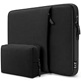 ZYB 14 Zoll Laptoptasche Laptophülle,Laptop Hülle 14 Zoll Tasche für 2023 2024 2025 MacBook Air 15 M4 M3 M2,14 Zoll Notebook Lenovo Thinkpad Ideapad Chromebook HP Acer Dell,15' Surface,Mac 15-Schwarz