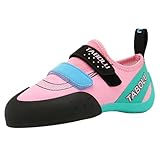 ZHENSI Damen Kletterschuhe Anfänger Indoor Boulderschuhe Leichtgewicht Für Kinder,Rosa,34 EU