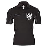 Copytec Tactical Polo RSU Kp Oberbayern Kompanie Reservisten Bundeswehr Einsatz Regionalen Sicherungs-Unterstützungs #20296, Größe:XL, Farbe:Schwarz