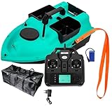 DYJD Fischfinder GPS Rc Boot - Futter- und Angelköder-Boot Mit GPS Cruise und 12000Mah Batterie (Blau)