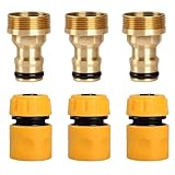 Wasserhahn Adapter, 6-teiliges Set für Gartenschlauch und Küchenarmatur, Universeller Schlauchanschluss für Wasserhahn, Kompatibel mit Standard Innengewinde, Ideal für Haus und Garten