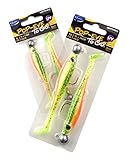 Spro Gummiköder mit Jighaken 10cm 10+14g Iris Popeye to-go, 2 Stück, Farbe: UV Mojito