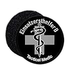 Copytec Patch Einsatzersthelfer B Sanitäter Polizei Bundeswehr Nacht Grau Medi #31752