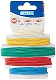 Stylex 31321 - Gummibänder, 95 Stück in 5 verschiedene Farben und Größen im Durchmesser von 90 mm, 120 mm, 130 mm, 150 mm, 180 mm sortiert