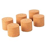 Novaliv 6X Holzspäne Brennelemente für Gartenfackel Wachsrollen für Gartenfackeln - Flackernder Feuer-Effekt - Outdoor Garten Gadget für Männer & Frauen - Feuerschale Feuersäule (7,5cm x 8cm Höhe)