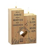 Einzugsgeschenke Haus, Einzugsgeschenke Wohnung, Geschenk zum Einzug Geschenke zum Einzug Haus, Kerzenständer aus Holz, Viel Gluck Im Neuen Zuhause,Weihnachts- und Neujahrsgeschenke