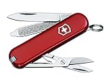 Victorinox Schweizer Taschenmesser, Klein, Classic SD, Multitool, Swiss Army Knife mit 7 Funktionen, Klinge, Nagelfeile, Schraubendreher