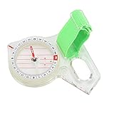Biitfuu Finger-Kompass Daumen-Mini-Kompass mit Leuchtpunkt für Abenteuer-Orientierungslauf-Basistraining Schnelle Richtungsbestimmung