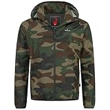 Höhenhorn Rigi Herren Regen Jacke Outdoor Rain Camo Grün Gr. XL