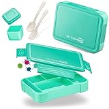 My Vesperbox – Lite - Bento Box Kinder - Lunchbox - extrem robust – Brotdose – Brotbox ideal für Kindergarten und Schule (Türkis)