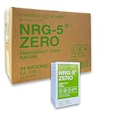 NRG 5 ZERO Emergency Food Prepper Notfallnahrung 24x500g MRE - Survival Nahrung Notnahrung für 24 Tage - Notration Glutenfrei Lactose-frei Vegan - Langzeitnahrung kompakt & nährstoffreich Notvorrat