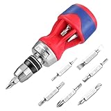 WORKPRO Mini Ratschen Schraubendreher, 12-in-1 Magnetischer Schraubendreher, Multifunktionales Schraubendreher Set, mit S2-Bits, für Reparaturen und Heimwerken