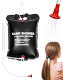 QWORK® 20 Liter Solar Dusche Tasche Tragbare Camping dusche Tasche Wassererwärmer für Outdoordusche