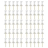 50/100-Pieces Kugellform Push Stifte I Form Kartenstifte Klare Pushpins Für Korkbrett Klares Nähen Für Stoffnähte Push Wall Bulletin Board Cork Board Map Mit Clips