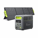 FOSSiBOT F1200 Solargenerator mit 200W Solarpanel, 1024Wh LiFePO4 Tragbare Powerstation 2 1200W AC Steckdose Mobile Stromversorgung für Wohnmobil Outdoor, Heimwerken und als Notstromaggregat